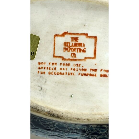 Vintage Decorative Oval Porcelain Box With Hand-Painted Macau Bird Design Gold D - Picture 8 of 14